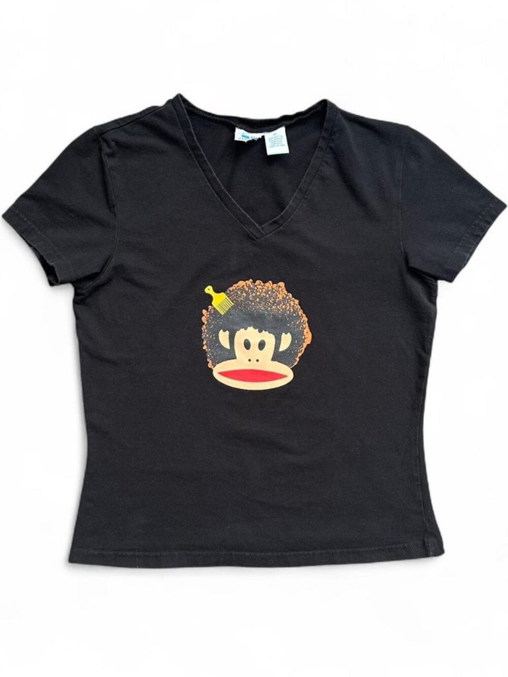 Vintage Y2K Paul Frank Afro Baby Tee Women's XL Baby Tee